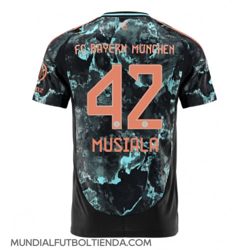 Camiseta Bayern Munich Jamal Musiala #42 Segunda Equipación Replica 2024-25 mangas cortas